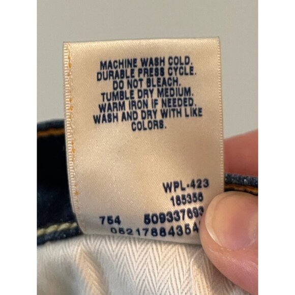 Levis Capital E Skimmer Low Skinny Jeans 31 Dark Wash Denim - Picture 9 of 9